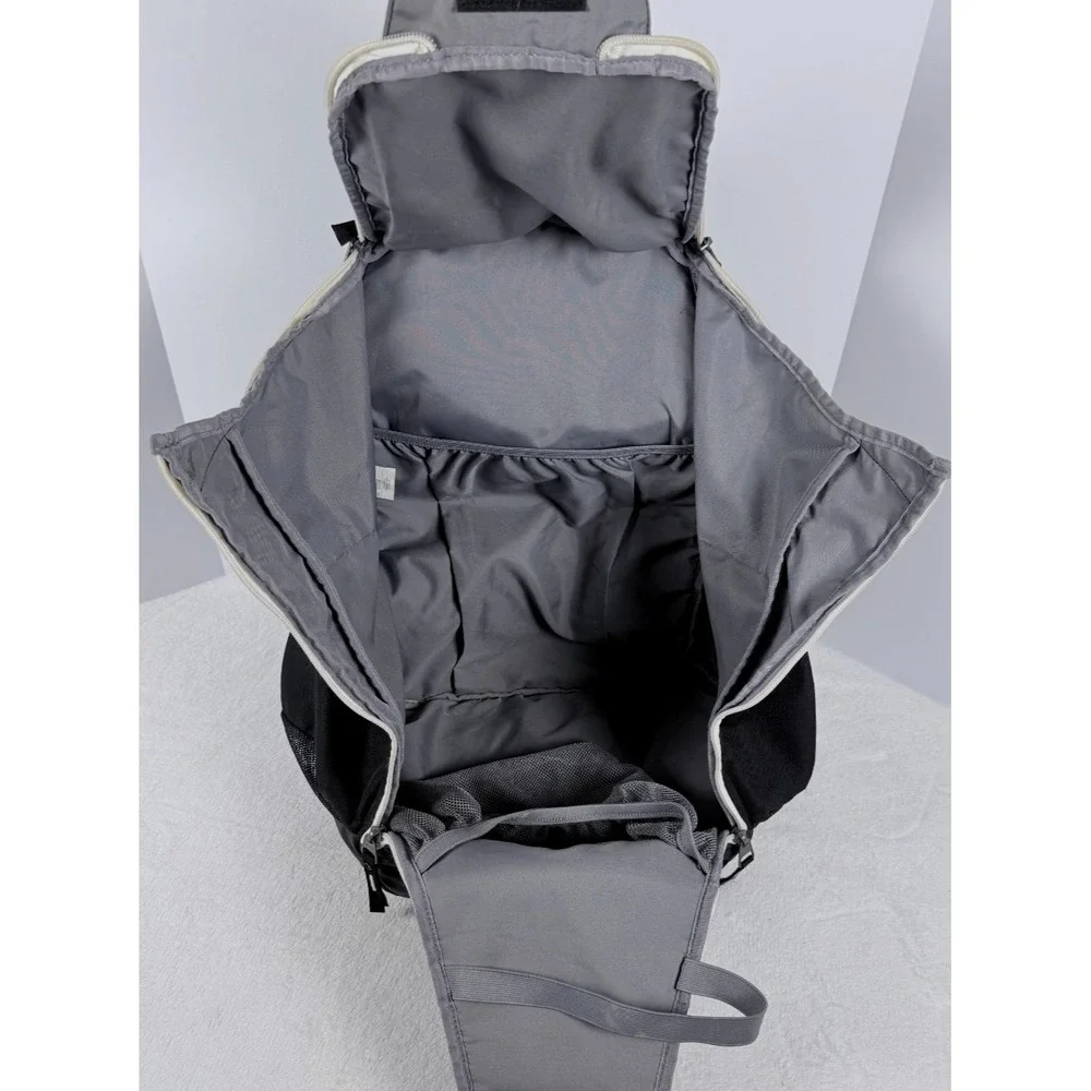 Nike Elite Quad Zip System Backpack Black White Athletic Book Bag